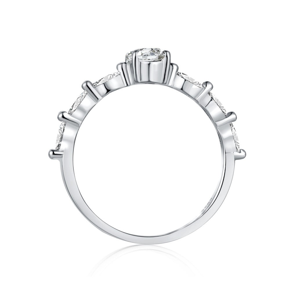 Lysette 0.8CT טבעת