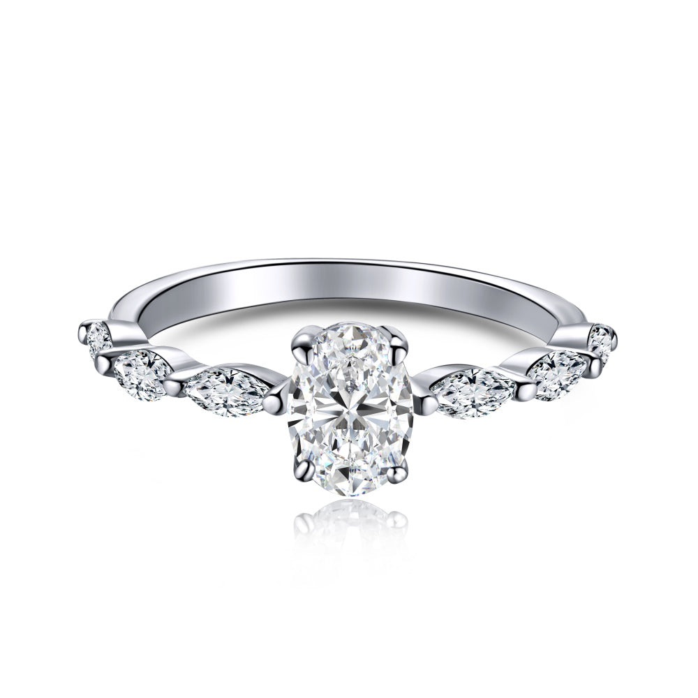 Lysette 0.8CT טבעת